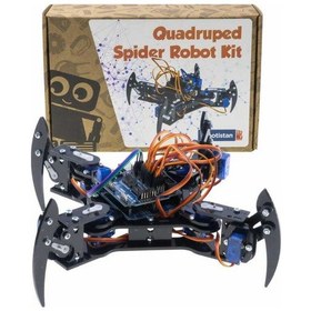 Resim Robotistan REX Discovery Serisi Quadruped (4 Bacaklı) Örümcek Robot - Elektronikli 