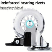 Resim Dashanshop 2 İnç Frenli Universal Transparan Yüksek Kalite Döner Tekerlek Sessiz Ofis Tıbbi Ekipman 