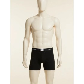 Resim Calvin Klein 3'lü Paket Erkek Brief Boxer Seti Siyah Renk M Beden Desensiz 
