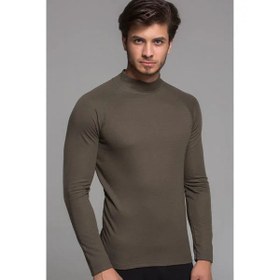 Resim Termal Üst İçlik - Balıkçı Yaka - Thermoform - Haki - S 
