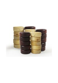Resim Helena Wood Art Şimşir Mini Tavla Pulu 19Mm 