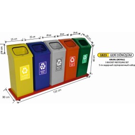 Resim Arı Metal Geri Dönüşüm Seti 5 Li 