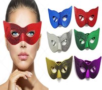 Resim Metalize Ekstra Parlak Maske Model Parti Gözlüğü 6 Renk 6 Adet 
