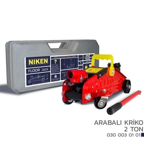 Resim Arabalı Oto Araç Kaldırma Krikosu 2 Ton Taşıma Kapasiteli-plastik Çantalı Niken 