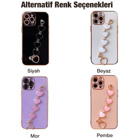 Resim Ally Apple Uyumlu iPhone 13 Pro 6.1Inç Kilif Kalp Bileklik Tutuculu Lüx Silik 390466225 