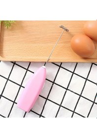 Resim Awesomestore Pembe Elektrikli Çırpıcı Süt Köpüğü Yapıcı Portatif El Tipi Kahve Kapuçino Kek Karıştırıcı Diğer 