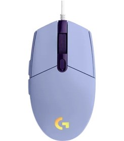Resim Logitech G102 G304 Fare Usb Kablolu Oyun Faresi 8000 Dpı Gökkuşağı Optik Efekt G102 Purple M221 