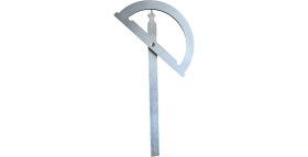Resim D&W Açılı Iletki Gönye Açı Ölçer Cetvel 150X200 mm 