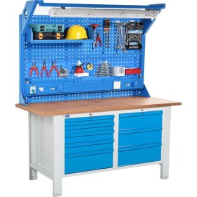 Resim Star Çelik Atölye Çalışma Tezgahı (1600 x 720 x 830-930 mm) 