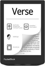 Resim PocketBook Verse E-Okuyucu 6" E-Ink Carta HD Ayarlanabilir Akıllı Işık 1 Ay Pil Ömrü Misty Grey 