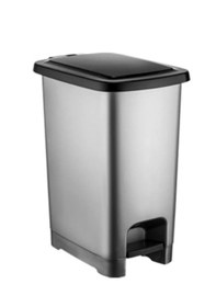 Resim 15 Lt Pedallı Slim Çöp Kovası Antrasit 