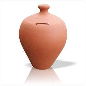 Resim M3 Decorium Kırılmadan Açılmayan Kırmak İçin Kırılmalık Kulplu Gerçek Çömlek Kumbara Define Kumbarası Testi 