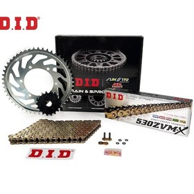 Resim Zincir Dişli Seti Trıumph Tıger 1050 Cc 2007-2013 / Trıumph / Tıger / 1050cc / Zincir: Dıd-530zvm-x Gold -114 / Ön-arka Dişli: Jt 18t-44t / 2007-2008-2009-2010-2011-2012-2013 1.Resim 