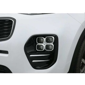Resim Kia Sportage 2016-2019 Ön Sıs Kaplaması Küçük Kare Nıkelaj 
