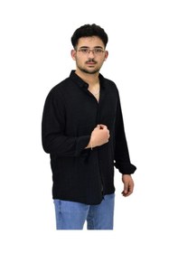 Resim Erkek Spor Silim Fit Uzun Kol Gömlek G5005 Bgl-st04494 Siyah 