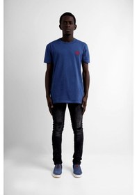 Resim Raınsnow Erkek Sıfır Yaka T-Shirt-Mavi 