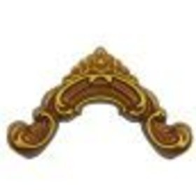 Resim DECOZZA Kahve Eskitme 4 Cm Çıta Uyumlu Dekoratif 4'lu Köşe Motifi Seti 