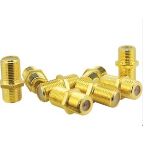 Resim Konnektör 25 Adet F Ara Gold Sarı Konnektör Birleştirici Uydu 