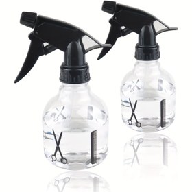 Resim 250ml Makas Desenli Kuaförlük Sprey Şişesi, Ultra İnce Sprey Şişesi, Boş Şeffaf Sulama Kabı 