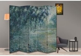 Resim Claude Monet-Morning on the Seine Temalı Paravan Room Divider Oda Bölücü PRVN-CMMS1, 220 x 180 