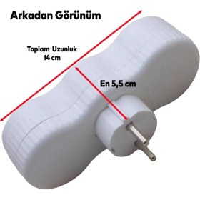 Resim Nzb Golyat Topraklı 3 Lü Çoklu Grup Priz Çoğaltma Üçlü Fiş Piriz 
