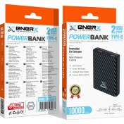 Resim Enerx Powerbank 10000 Mah 2.1 Amper Siyah ENR-P10C 