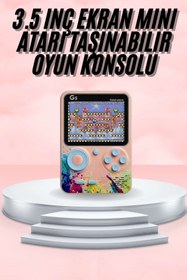 Resim ASTRALTECH 3.5 İnç Klasik Retro LCD Ekran 500 Oyunlu Oyun Konsolu Taşınabilir 