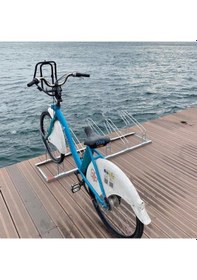 Resim Bisiklet Park Yeri Beşli Galvaniz Eko, Park Demiri 40x175 Cm-560 Çok Renkli 