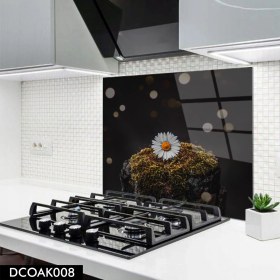 Resim Olinpa Cam Ocak Arkası Koruyucu | Papatya Model 
