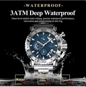 Resim Fastbuy Türk Kadınlar İçin 892 Siyah Paslanmaz Çelik Kuarz İş Kronograf Saati, 3atm Yüksek Kalite Altın Altın 