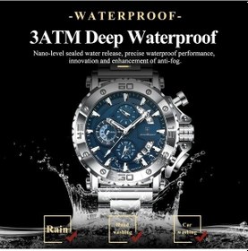 Resim Fastbuy Türk Kadınlar İçin 892 Siyah Paslanmaz Çelik Kuarz İş Kronograf Saati, 3atm Yüksek Kalite Altın Altın 