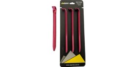Resim Alpinist Alüminyum 6061 Çadır Kazığı 16 cm Kırmızı 4'lü 