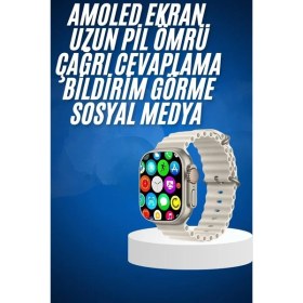 Resim Yeni Nesil Bağlantılı Saat Medya Girişli Uyku Takibi 