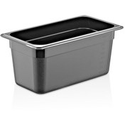 Resim GastroPlast Gn 1/3-150 Mm Gastronom Küvet, Polikarbon, Siyah 