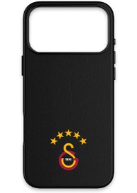 Resim Galatasaray 5 Yıldız Arma Deri Magsafe Telefon Kılıfı - iPhone 17 Pro 