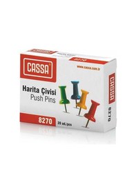 Resim Cassa 8270 Renkli Harita Çivisi 1 Kutu 