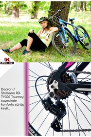 Resim Kldoro Xk400 3.0 Alüminyum 26 Jant Bisiklet 21 Vites V Fren Dağ Bisikleti 