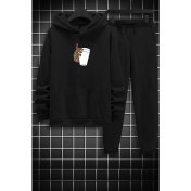 Resim Trendypassion Unisex Tupac Coffee Baskılı Eşofman Takımı 