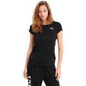 Resim Puma Active Tee - Kadın Siyah Spor T-shirt - 586857 01 