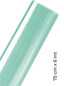 Resim ELİFE TİCARET Yeşil Cam Filmi Açık Ton Amerikan Çizilmez 75 cm X 6 metre 