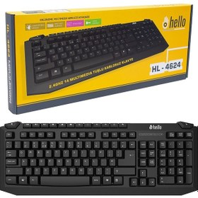 Resim Hello Hl 4624 2 4Ghz 14 Multımedıa Tuşlu Kablosuz Klavye 