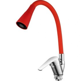 Resim Oynar Başlıklı Çelik Spiral Üzeri Silikon Kaplama Musluk Başlığı Çok Renkli 