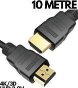 Resim HQ SPEED 10 Metre 4k Ultra Hd 3d Hdmı Kablo – Ethernet Destekli, Altın Uçlu 