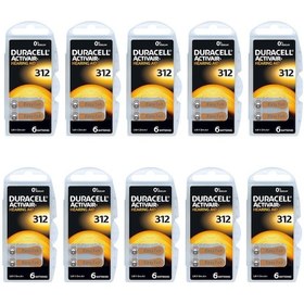Resim Duracell 312 Numara İşitme Cihazı Pili 6 x 10'lu 