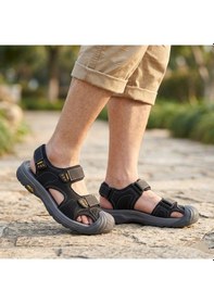 Resim Voyager Önü Kapalı Erkek Rahat Hafif Kaydırmaz Taban Outdoor Sandalet E337 Siyah 