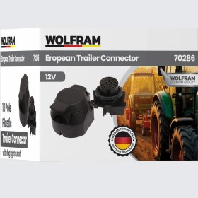 Resim 13'lü Avrupa Tip Plastik Römork Fişi Direkli Sis Farsız Dişi - Wolfram 70286 