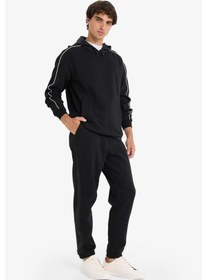 Resim Defacto Regular Fit Beli Bağcıklı Cepli Eşofman Altı E9745ax25aubk81 Siyah 