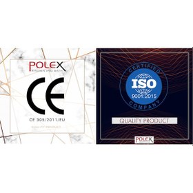 Resim Polex Cristalüx Granit Evye P-X40 Gri Tezgah Altı Ve Tezgah Üstü Kare Mutfak Evyesi 53.8x44 CM 