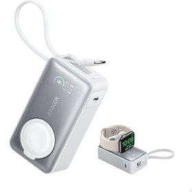 Resim Anker MagGo Power Bank (10K, 35W, Apple Watch Uyumlu) Beyaz 