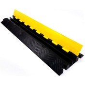 Resim Kablo Kanallı Hız Kesici 2 Kanallı. Yol Kasisi 25 x 100 x 4.5 CM 